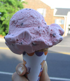 ice cream cone from Four Seas Ice Cream, Cape Cod
