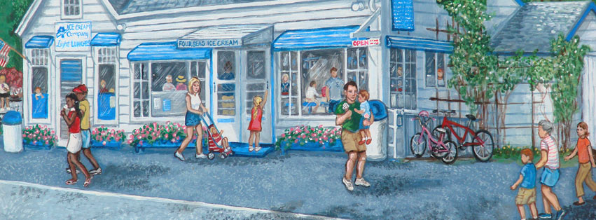 Four Seas Ice Cream Painting